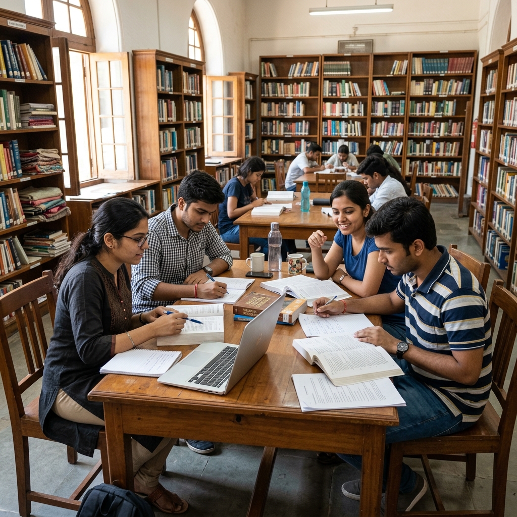 Students Studying